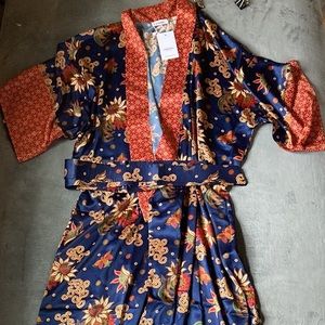 Silk Kimono Robe S/M